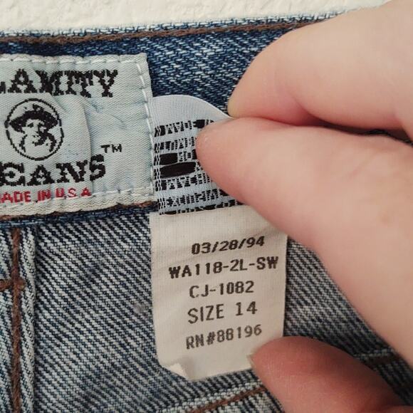 Vintage 90s Calamity Jeans bareback high waisted - Picture 6 of 6